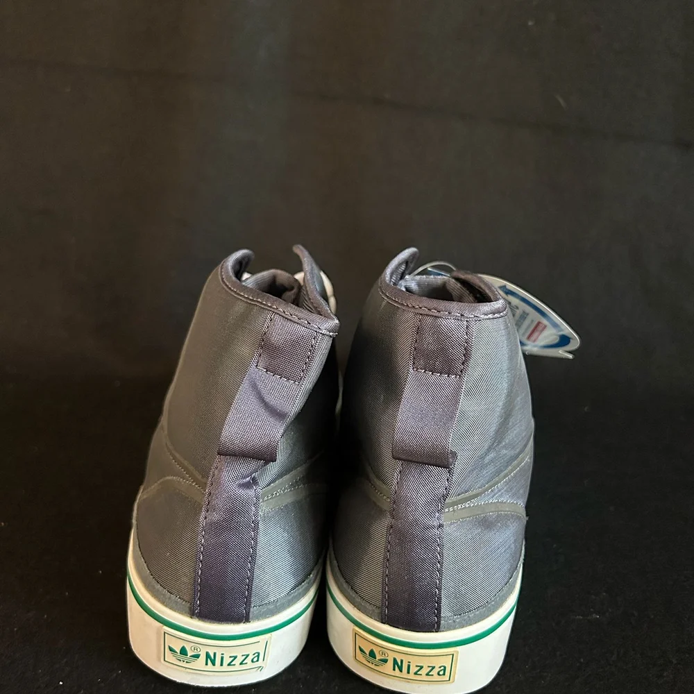 Adidas Nizza Hi Ortholite G43915 Nylon‎ Metallic Gray Sneakers